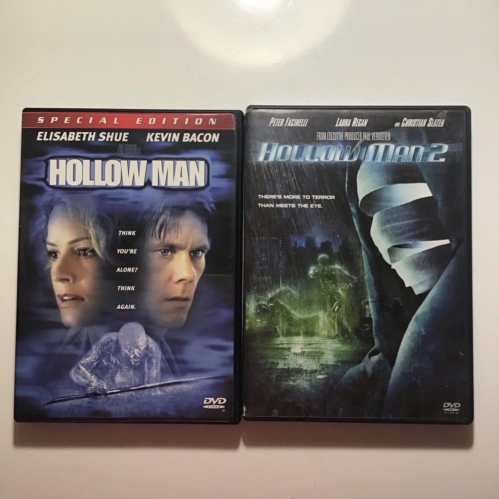 Hollow Man Original & 2 DVD - Elisabeth Shue and Kevin Bacon Invisible Man